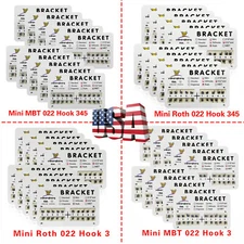 Dental Orthodontics Brackets Brace Mini Roth MBT 0.022" Hooks 3-4-5