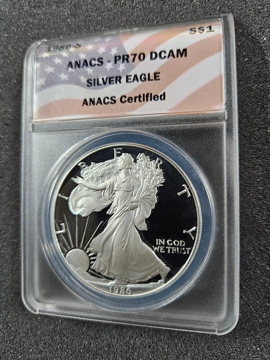 1986 American Eagle PR 70 Graded Silver Bullion Coins for sale | eBay