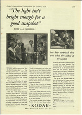 1928 Kodak Vintage Print Ad Only Eastman Makes the Kodak Photography Ephemera