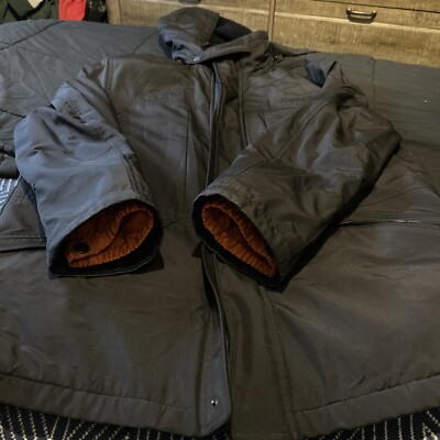 Schneiders Outlast Black Coat Jacket Nylon Size 40 Medium Hood Lined