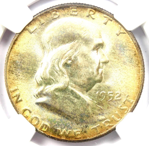 1952-D Franklin Half Dollar 50C Coin - Certified NGC MS67 FBL - $16150 NGC Value