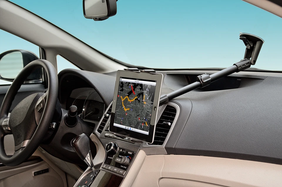Soporte de succión telescópico extra largo para coche para Apple iPad y otras tabletas Foto 4 de 4