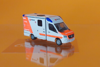 Rietze 76135 MB Sprinter 2018 Strobel RTW Malteser Leverkusen 1:87 NEU  Modell