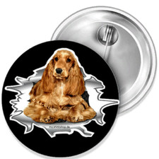 Cocker Spaniel Best Freund Button Anstecker Aufkleber Flaschenöffner Spiegel