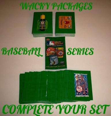 2016 Wacky Packages BASEBALL Series 1 ''Green Border -PICK-A-SINGLE- Sticker Card