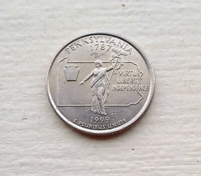 1999-P- PENNSYLVANIA STATE QUARTER FROM A US MINT ROLL SEE  NGC PRICE CHARTS (A)