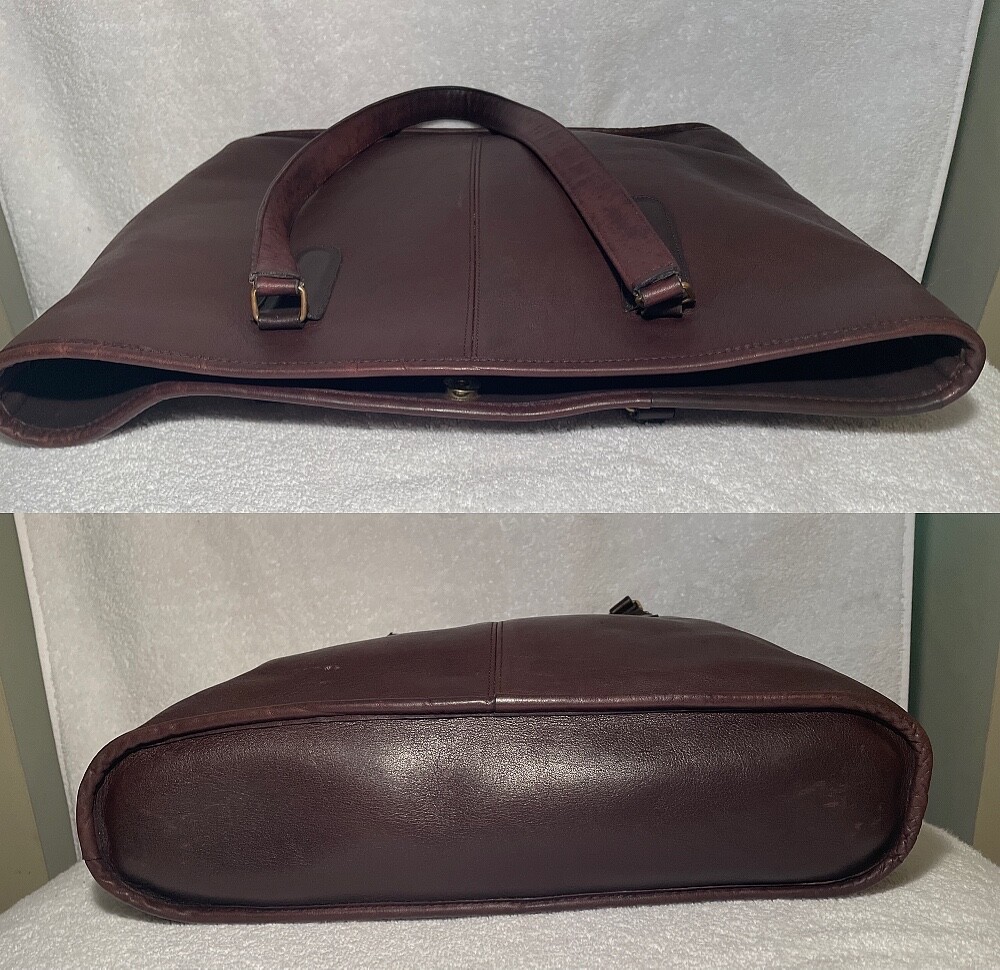 Vintage COACH Large Tote, 9780, Dark Brown/Mocha, Made in New York