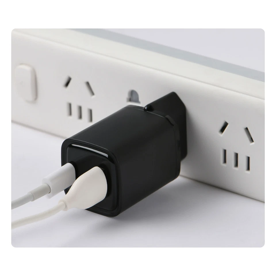 Dual Schnellladegerät mit Display USB-A + USB-C Netzteil 33W Adapter für iPhone - Bild 4 von 4