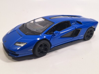 Kinsmart Lamborghini Countach LPI 800-4 Blue Hardtop 1/38 O Scale Diecast Car