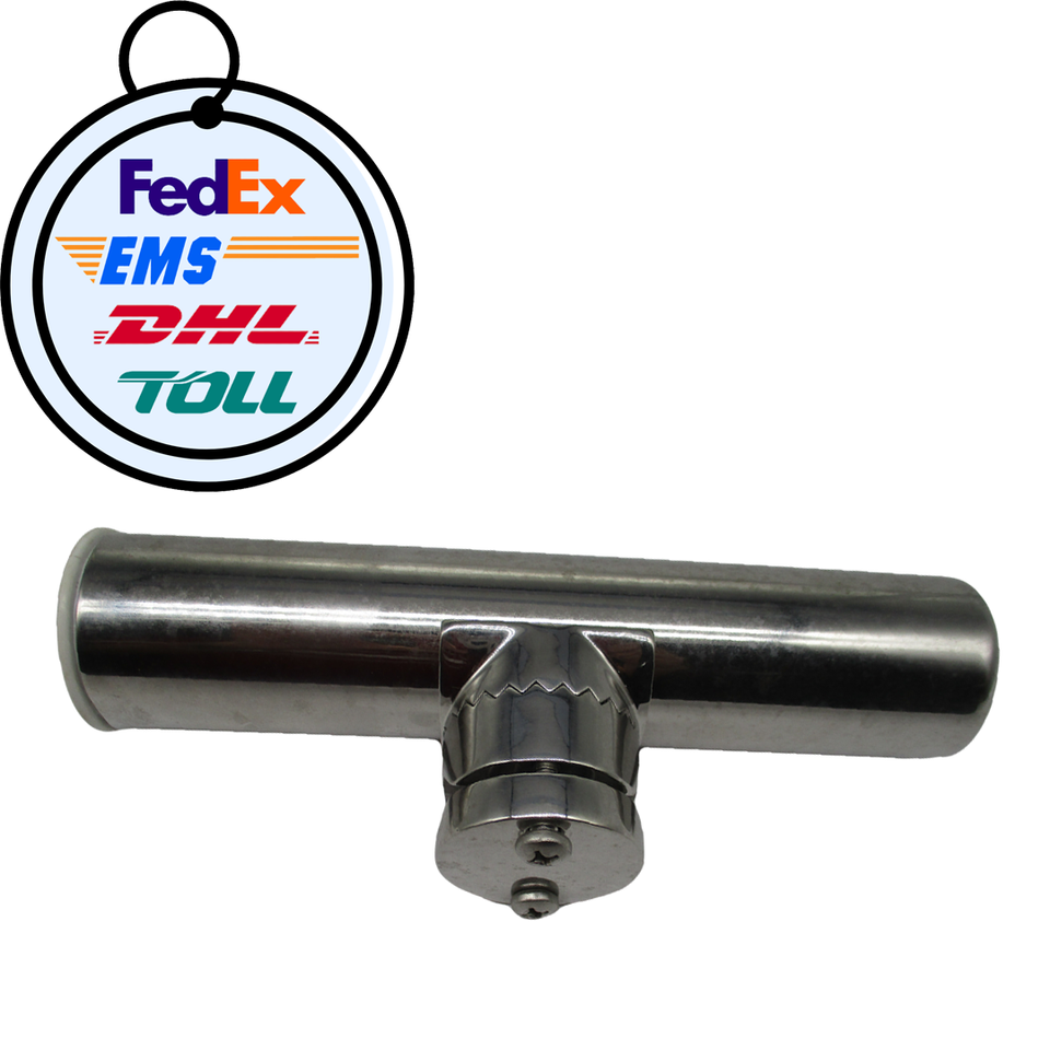 Support Porte-canne à Pêche Sur Tige Coulé AISI316 – Pour Rails Ronds 1-1/2 Pouces, Neuf, Longueur 9 Pouces