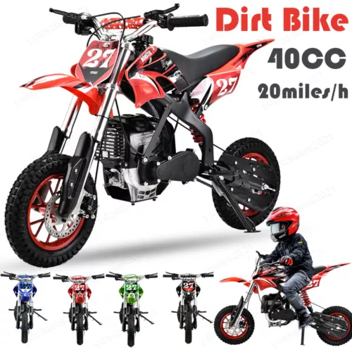 4-stroke Mini Dirt Bike Gas Powered  Off-Road Motorcycle 40cc Pit Bike For Kids