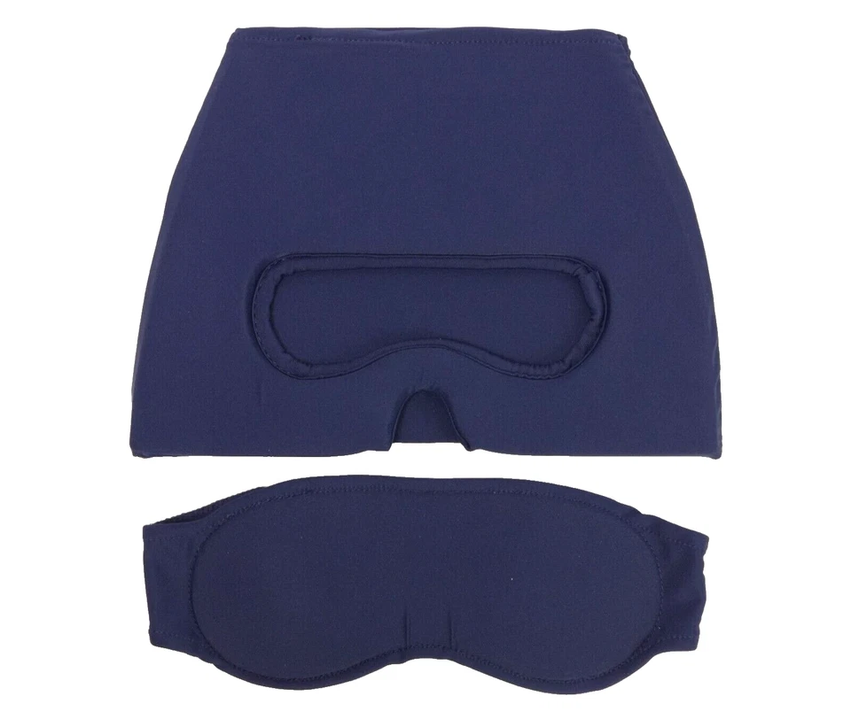 Gorra para aliviar el dolor de cabeza por migraña con máscara de ojos de gel - Sombrero de enfriamiento para aliviar la tensión Foto 4 de 4