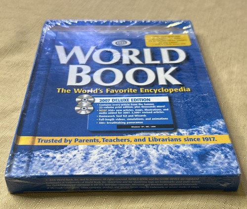 World Book The World's Favorite Ecyclopedia 2007 Deluxe Edition CD Rom -Sealed - - Picture 3 of 3