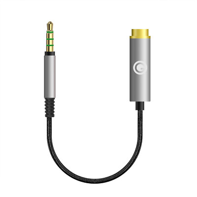 Geekria Apollo 3.5mm Balanced Male to 4.4mm Balanced Female Adapter Cord (Black)