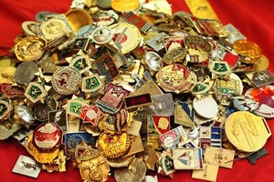 Lot of 50 pcs USSR SOVIET ERA ENAMEL PINS, BADGES COLD WAR COMMUNISM CCCP