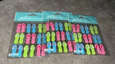 Lot of 3 -Jolee’s Boutique Flip Flop Stickers, Scrapbooking 