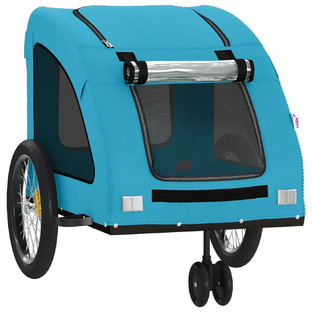 Remorque de vélo bleue Helloshop26 pour transport d'animaux