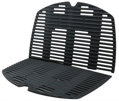 Cast Iron Grill Grates for Weber Q300 Q320 Q3000 Q3200 Replacement 2 Set for BBQ