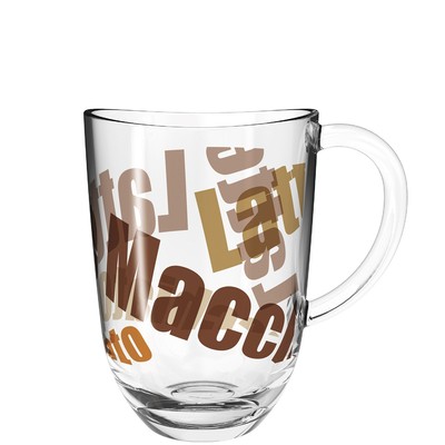 Leonardo Napoli Latte Macchiato Tasse Motiv 6er-Set 380ml Glastasse Glas Becher