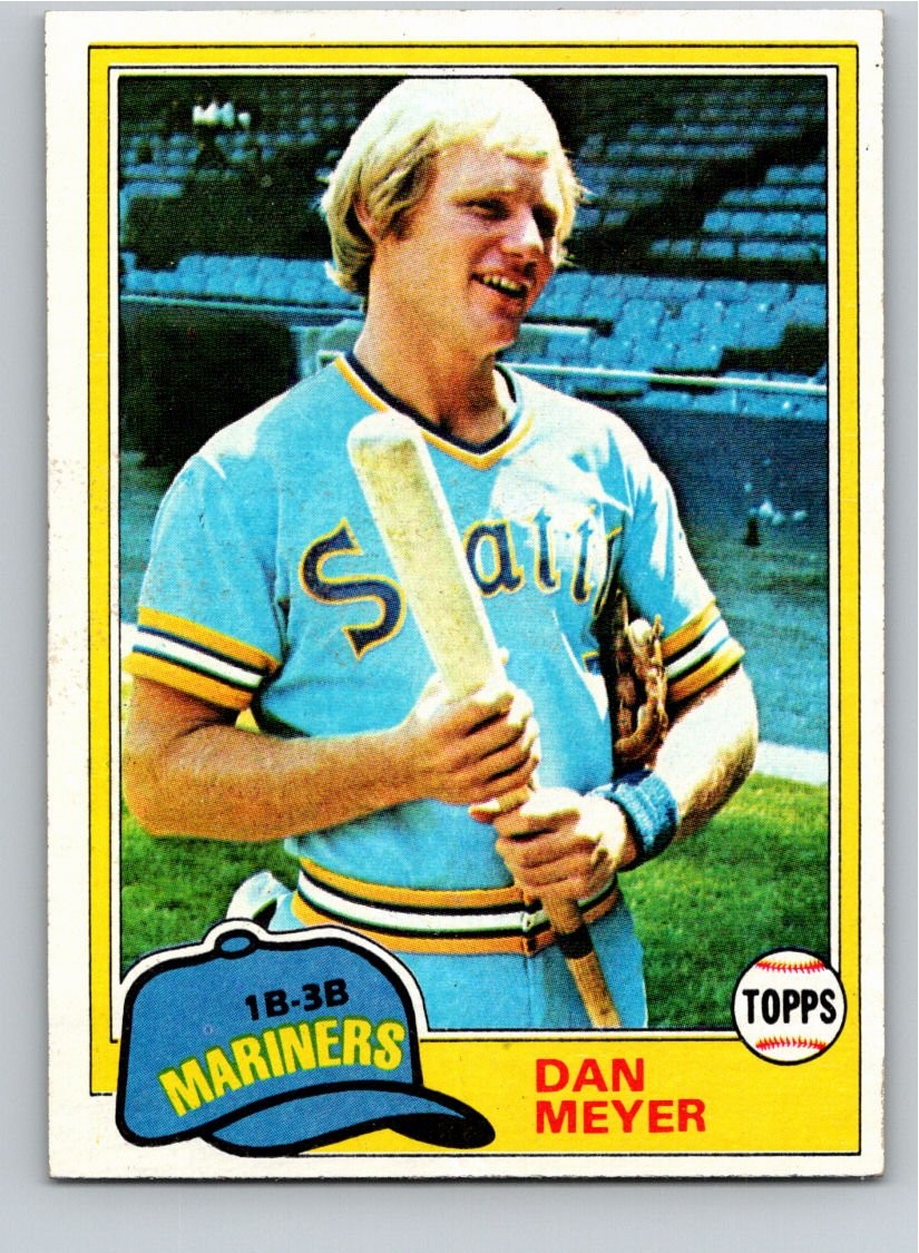 1981 Topps #143 Dan Meyer Seattle Mariners Free Shipping!