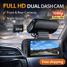 1080P Full HD Car Dash Cam Front Camera Night Vision G-Sensor Loop Recording 32G