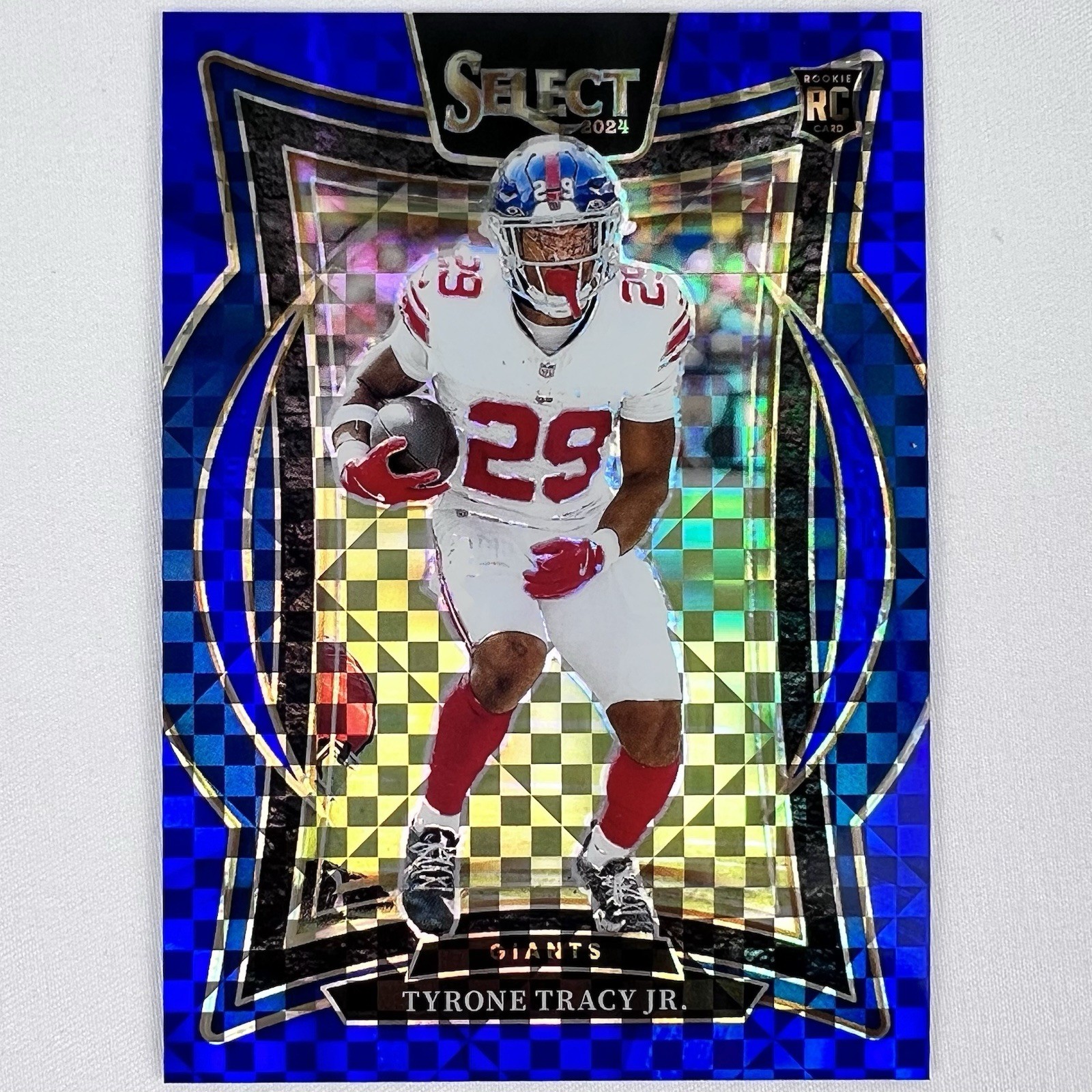 2024 Select Football Tyrone Tracy Jr Rookie RC Concourse Blue Prizm /249