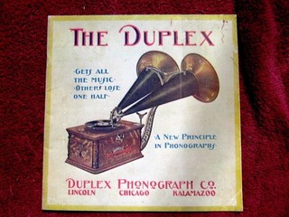 1907 THE Kalamazoo DUPLEX Phonograph Catalog Sales Brochure REPRINT Disc Records