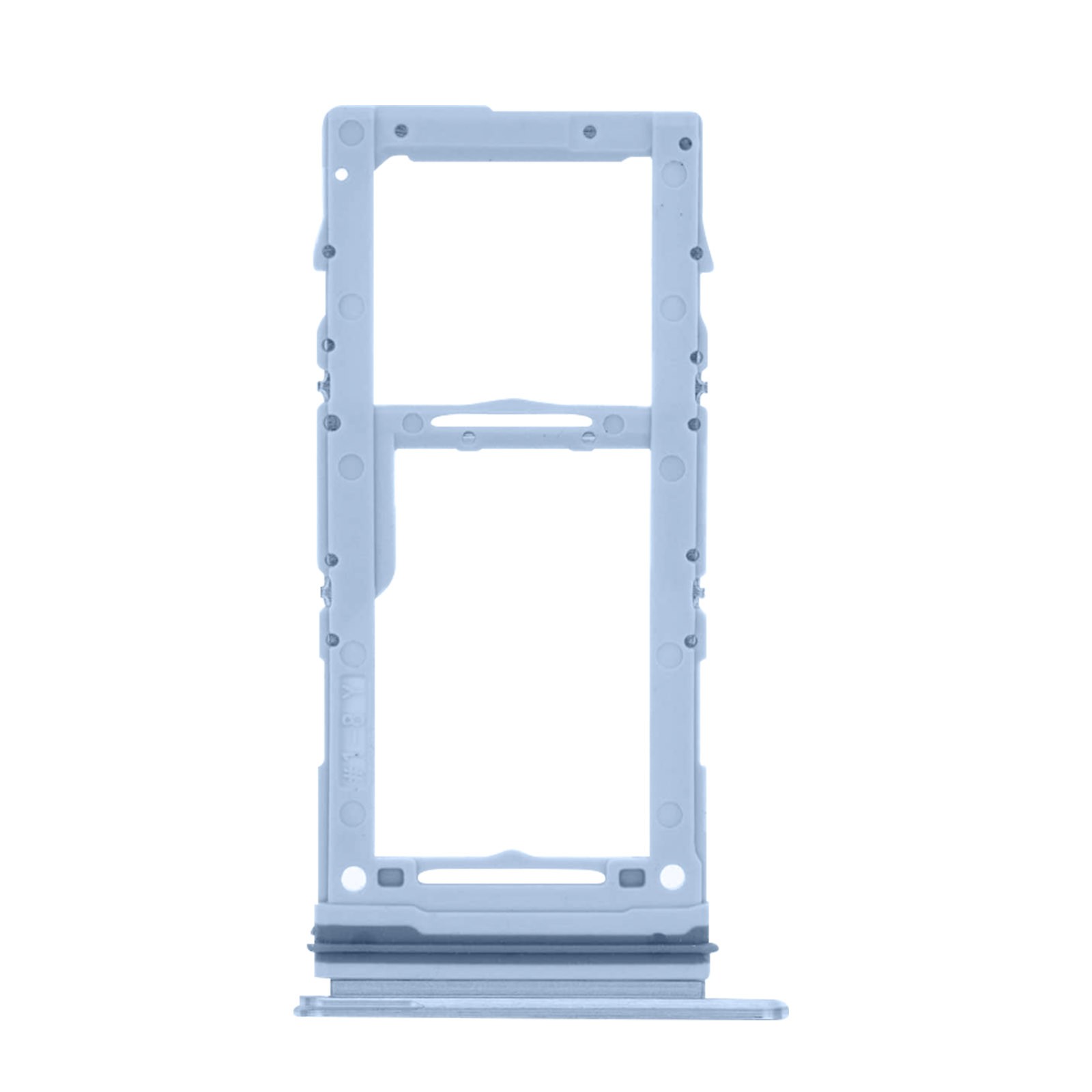 Tiroir SIM Galaxy S20 bleu en aluminium et polymère pour une insertion fluide et sécurisée