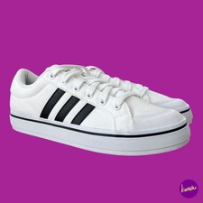 ADIDAS Women's Bravada Trainers, Canvas, White Black, UK 6 | EU 39.5 | US 6.5