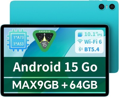 TECLAST 2026 neueste Tablets 10,1 Zoll, P33 Android 15 Tablet, 9GB RAM 64GB ROM(T