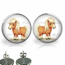 Adorable Horse Little Pony Girls Stud Earrings Hypoallergenic Girls Jewelry