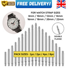 Stainless Steel Watch Strap Spring Bars Pins 1.5mm 8/10/12/14/16/18mm/20mm/22mm