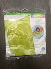 Intex Relax-A-Mat Inflatable Pool Lounge Float Lime Green Adult Mat 72  x27  2012