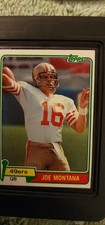 1981 Topps Joe Montana #216 Rookie Card San Francisco 49ers 