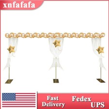 Modern Gold Steel Freestanding Rack Photography Backdrop Stand For Wedding Party