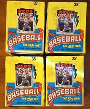1986 TOPPS WAX BOX - BOXES HAVE HAD MOITURE - PLEASE READ THE DESCRIPTION