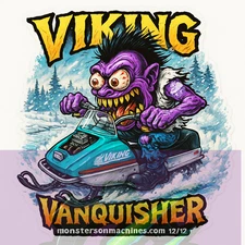 Viking Vanquisher Sticker - Tattooed Trail Terror MoM Series Number 12 of 12