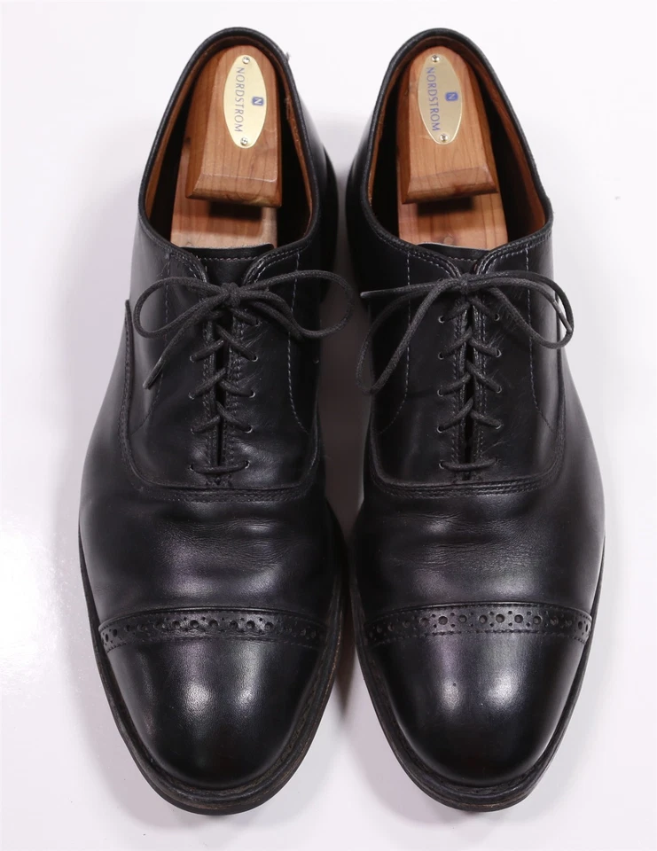 Allen Edmonds Fifth Avenue черный Captoe Оксфорд кожаные туфли 11 EE - Изображение 4 из 4