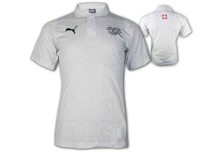 Puma Schweiz Casual Polo Jersey Suisse Fan Poloshirt EM Fanartikel WM S - XXL