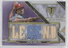 2021 Topps Triple Threads Relic Legends Amethyst 11/27 Steve Carlton HOF 6fs