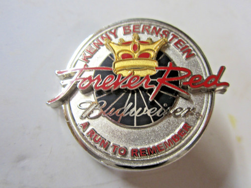 NHRA 2002 Kenny Bernstein Forever Red Budweiser Tour Drag Racing Hat Pin