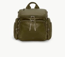 Caraa Medium Baby Diaper Bag Olive Nylon Backpack Waterproof Travel Bag NWT