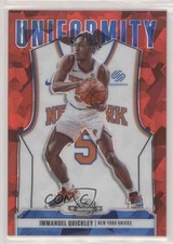 2020-21 Contenders Optic Uniformity Red Cracked Ice Prizm Immanuel Quickley 0t9m
