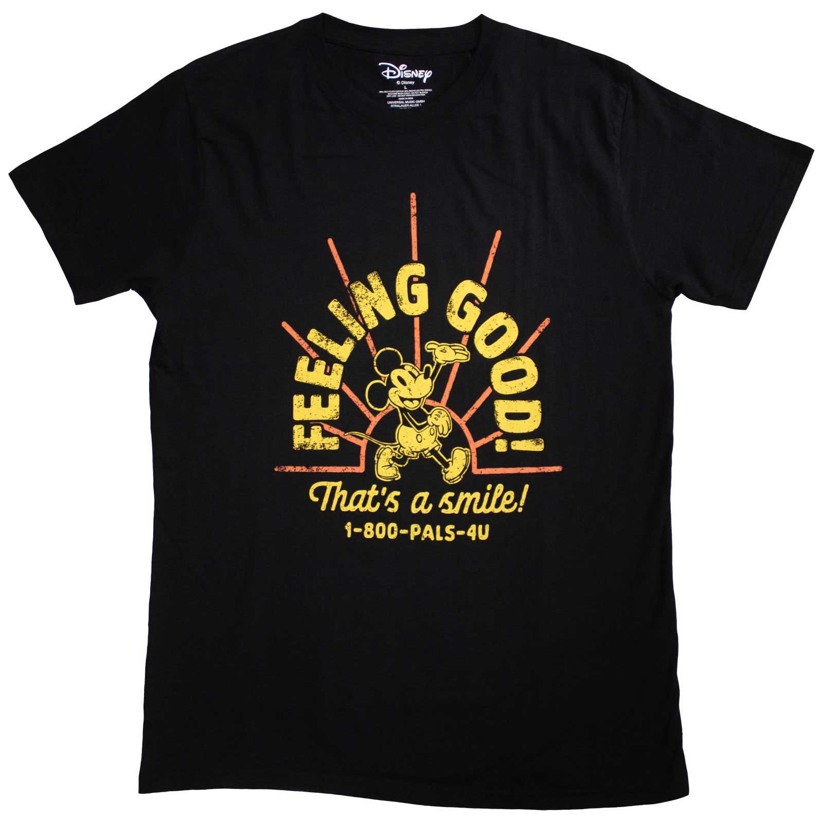 Mickey Mouse Unisex T-Shirt: Feeling Good (Medium)