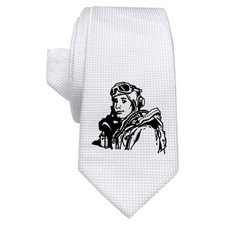 Weiße Krawatte/Krawatte "Pilot" mit Geschenkbox (AT00007432)