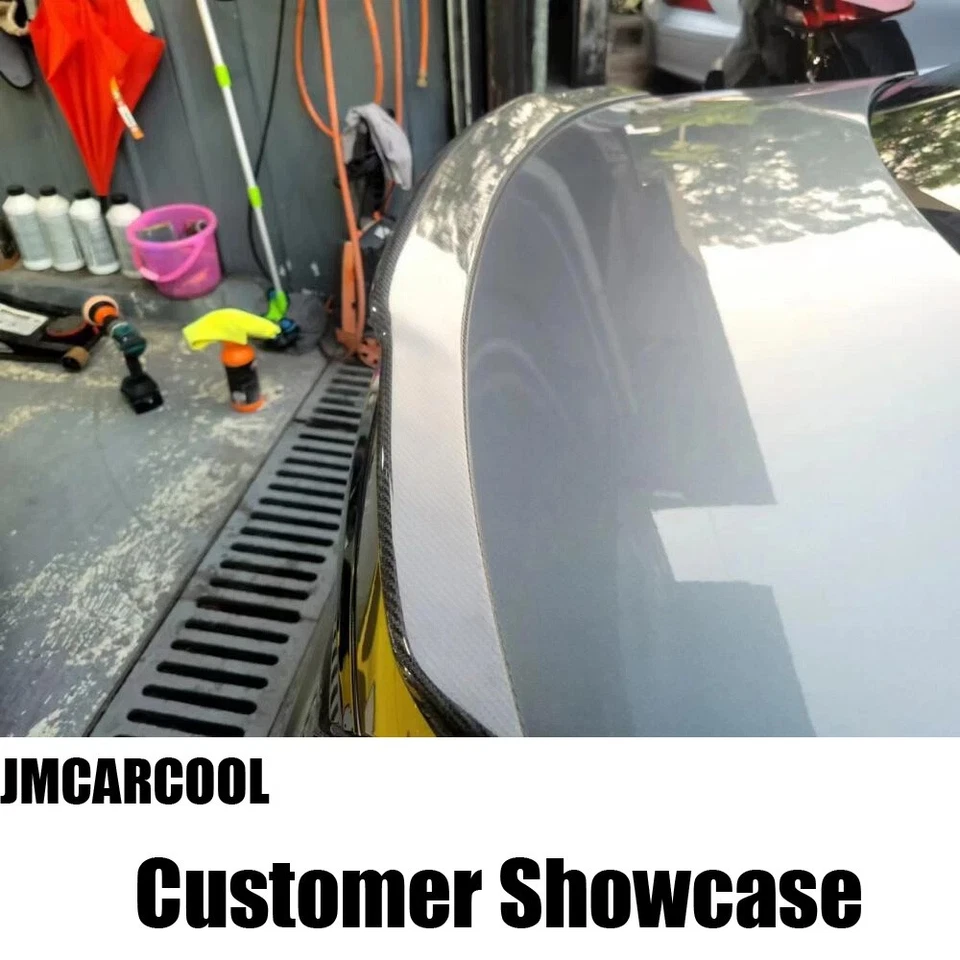 Labio alerón trasero de carbono real para Mercedes Benz W213 E43 E63 sedán 16-19 Foto 4 de 4