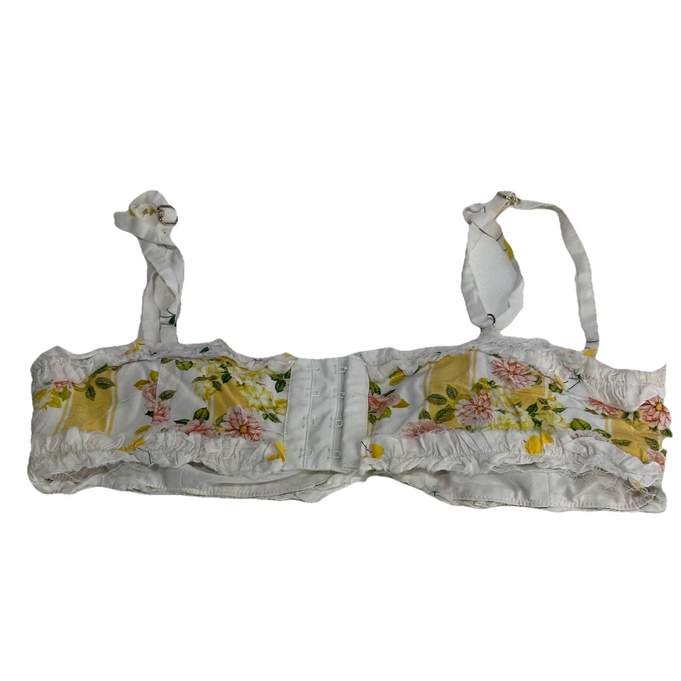 Top bralette floral blanco for love and lemons talla S Foto 3 de 4