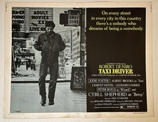 TAXI DRIVER (1976) Classic Robert DeNiro, Martin Scorsese 22x28 Half Sheet