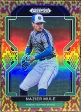 Nazier Mule 2022 Prizm Draft Picks Red Yellow Snake Skin #08/25 Cubs #PDP113