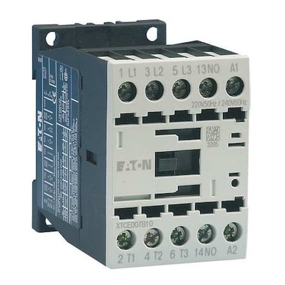 Eaton Xtce015b10td Iec Magnetic Contactor, 3 Poles, 24 V Dc, 15 A, Reversing: No